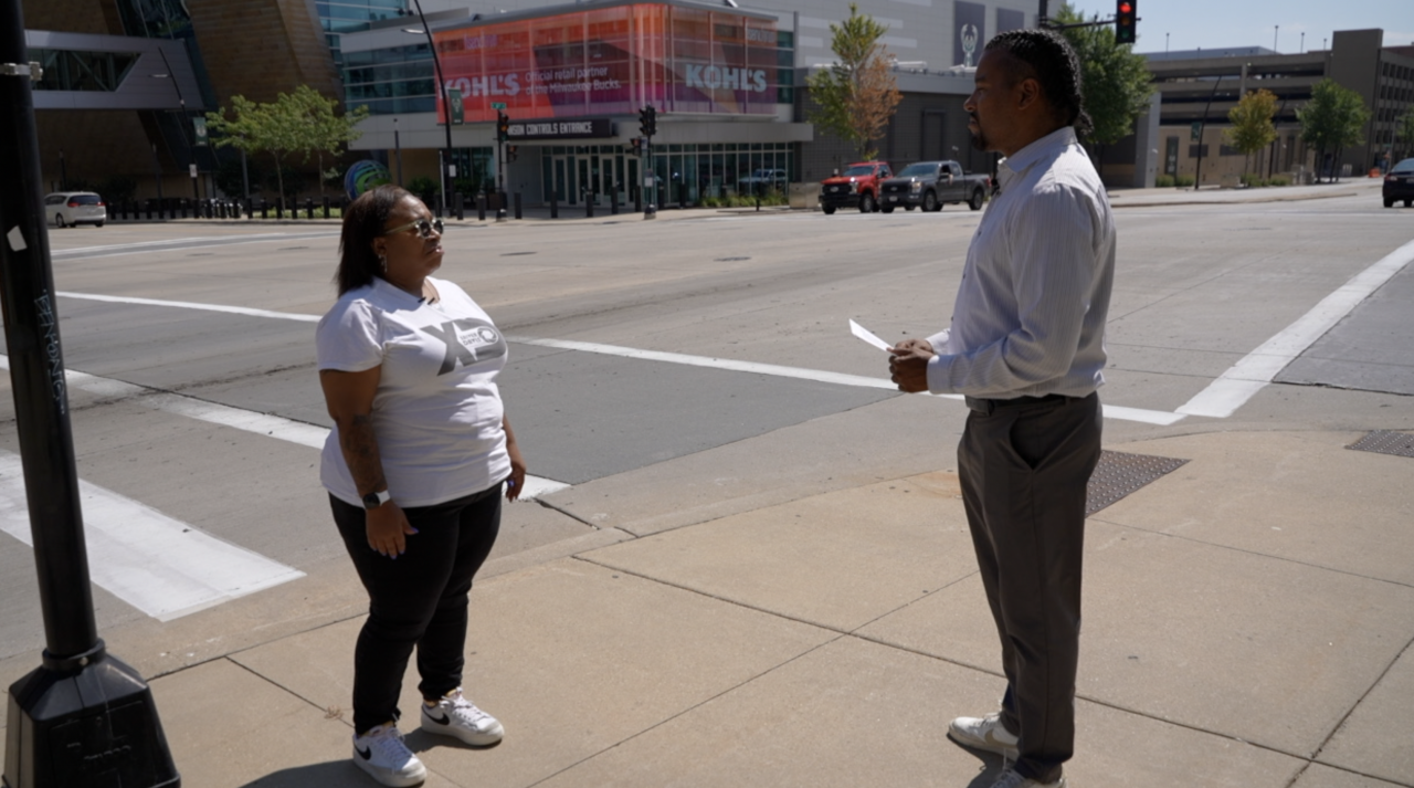 Gloria Shaw stood at the corner of 6th and Juneau in Milwaukee — the place where her son Xavier Davis was killed four years ago