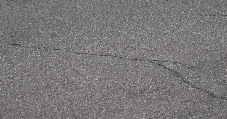cracked street in Jackson