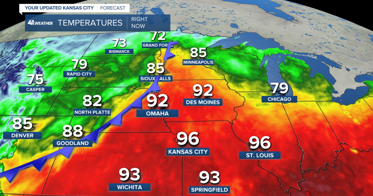 KSHB 41 Weather Blog | Cold front brings storms, temperatures drop tonight