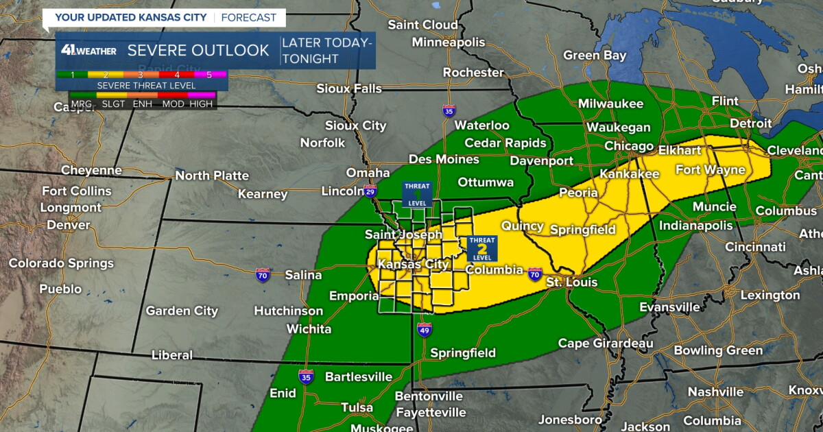 KSHB 41 Weather Blog | Update on severe threat Monday night