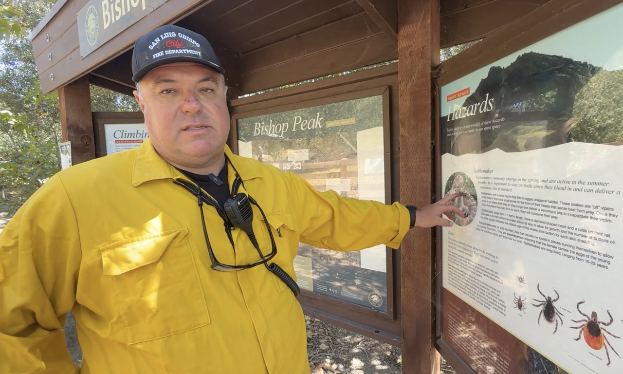 City of SLO Emergency Manager Joe Little pointed to Mother Nature dangers if you go hiking in the month of July.png