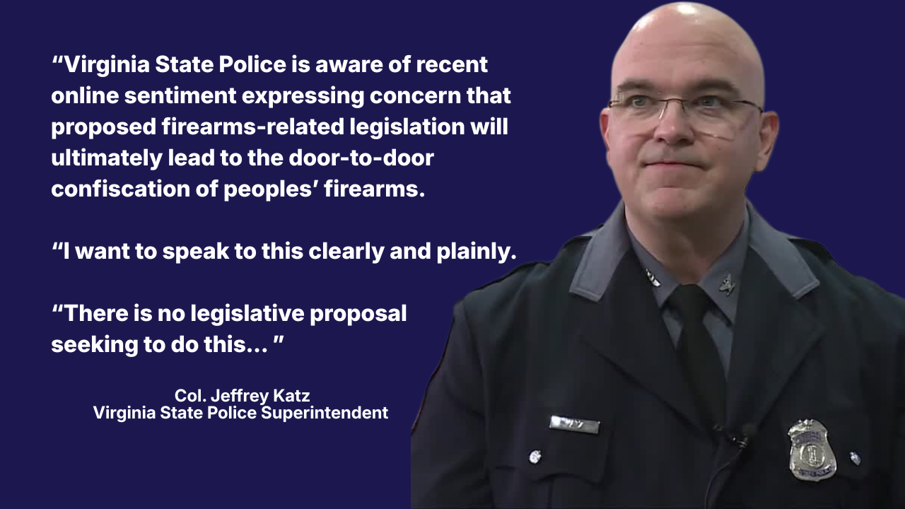 Virginia State Police Superintendent Col. Jeffrey Katz statement