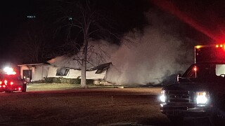 Harlan Township fire house destroyed