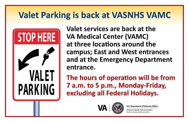 Valet Parking at VA Medical Center
