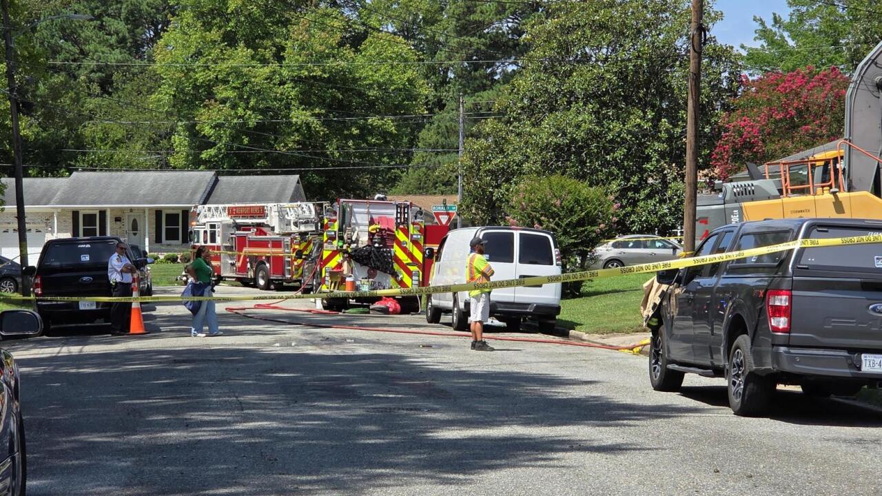 Newport News Cindy Circle fire