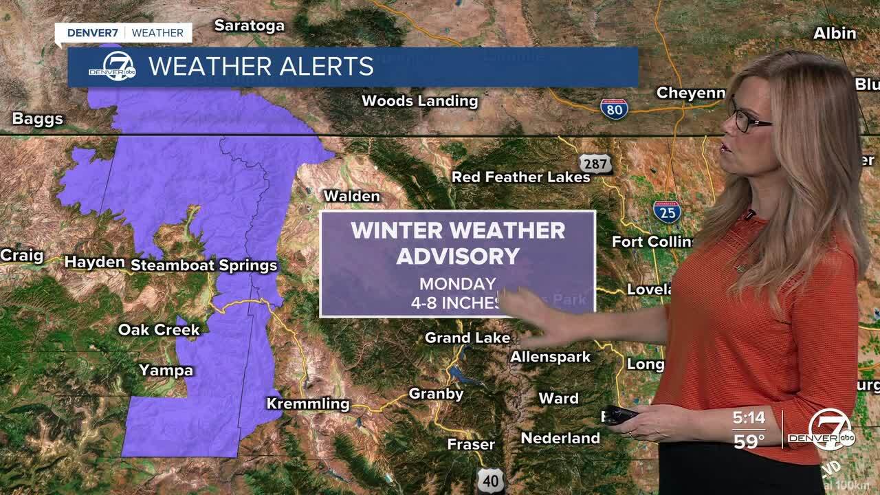 Snow for Steamboat-Advisory Monday