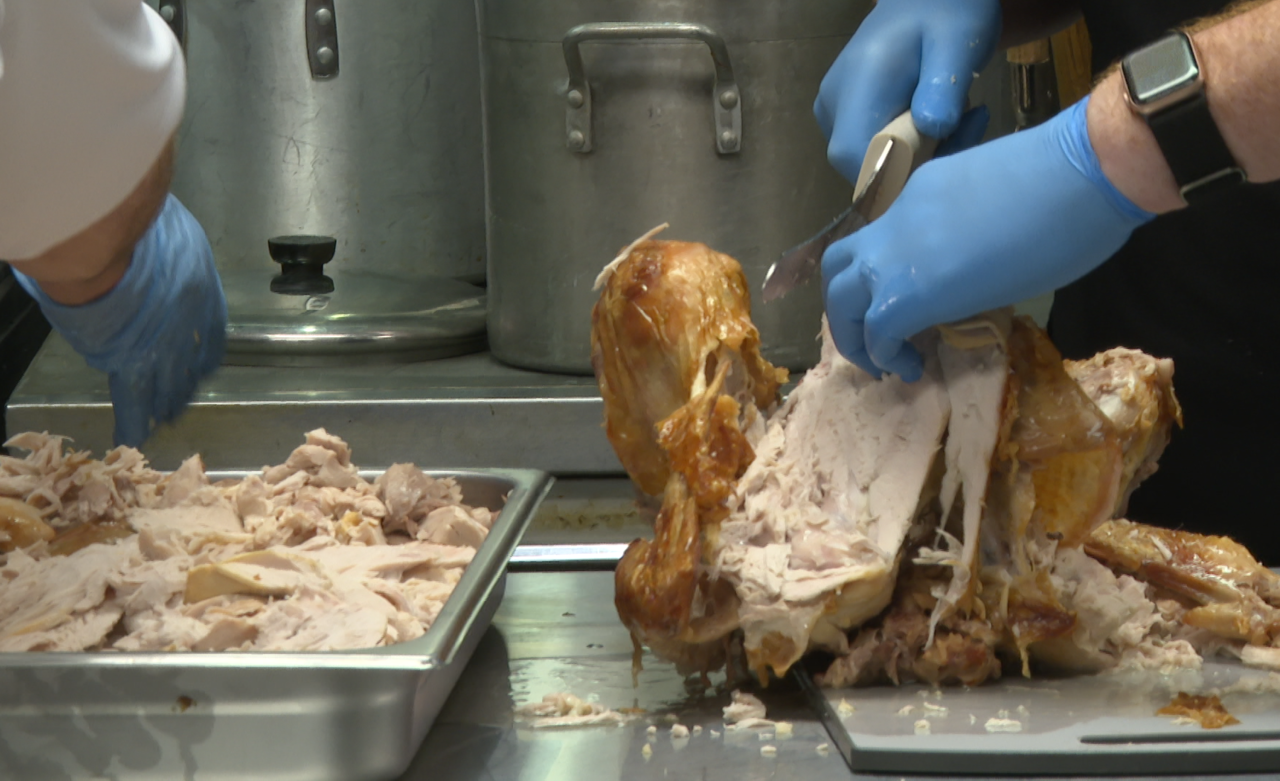 turkey being carved