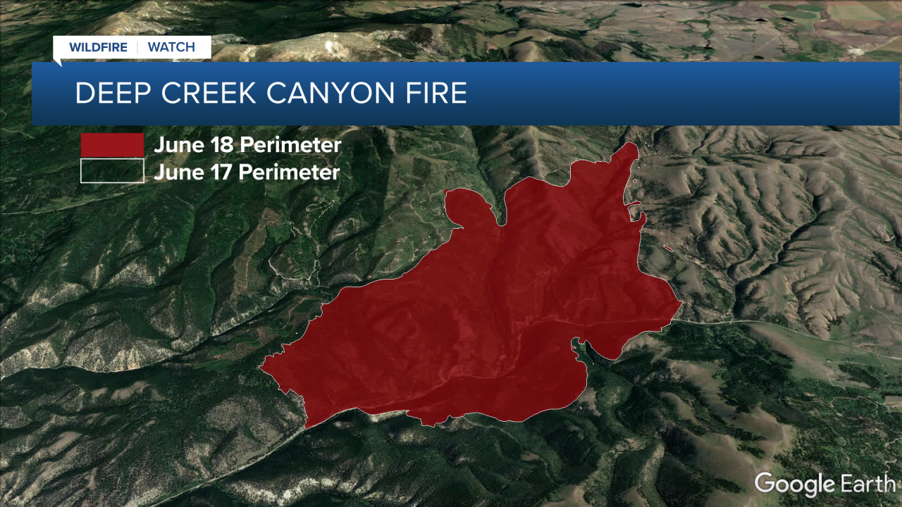 Deep Creek Canyon Fire Permimeter 618