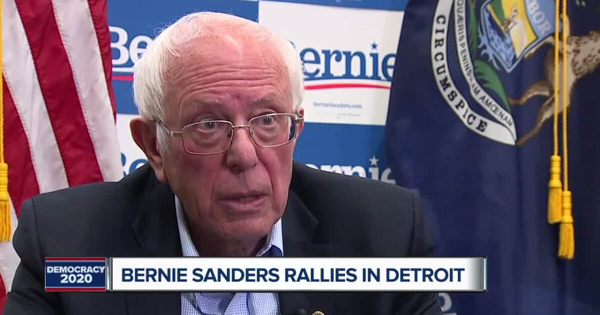 Bernie Sanders Recent Rally Bernie Sanders holds rally in Detroit Friday