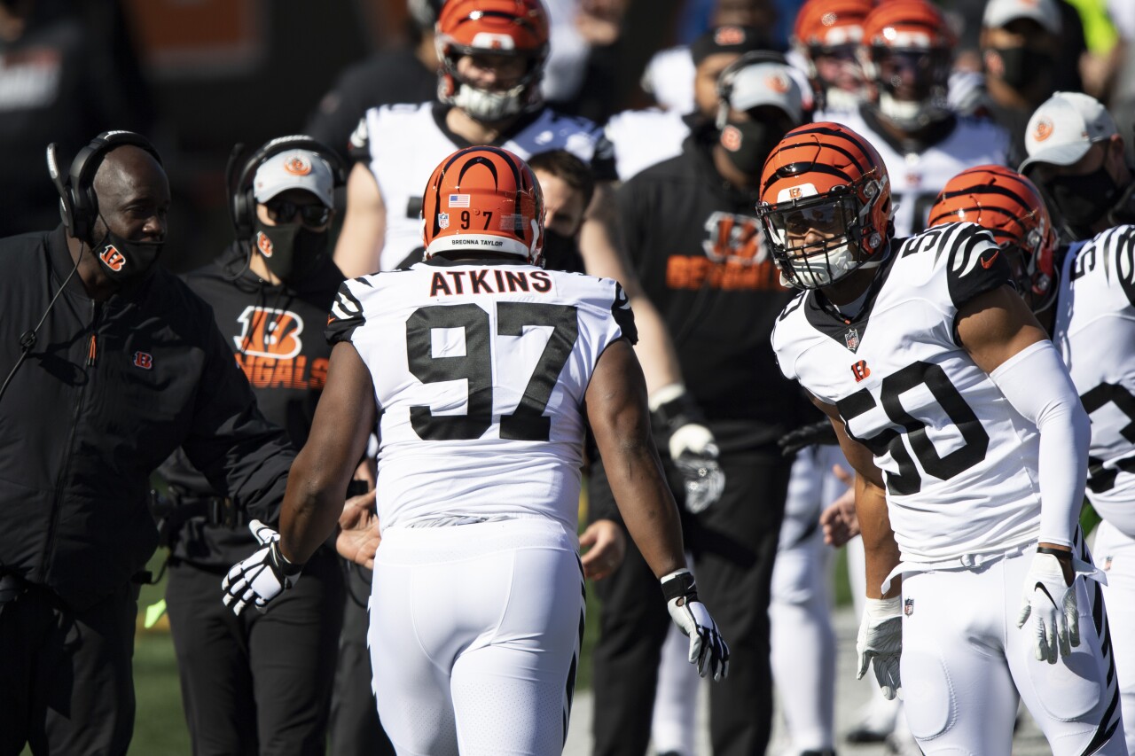 Cincinnati Bengals defensive tackle Geno Atkins introduced before 2020 game