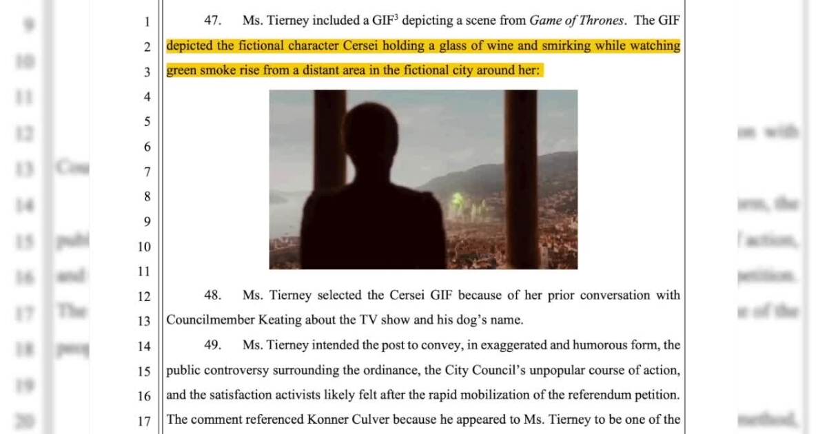 Tucson woman sues Tempe, claiming arrest over Game of Thrones GIF ruined her career