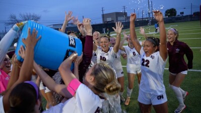Flour Bluff girls soccer celebrates district championship
