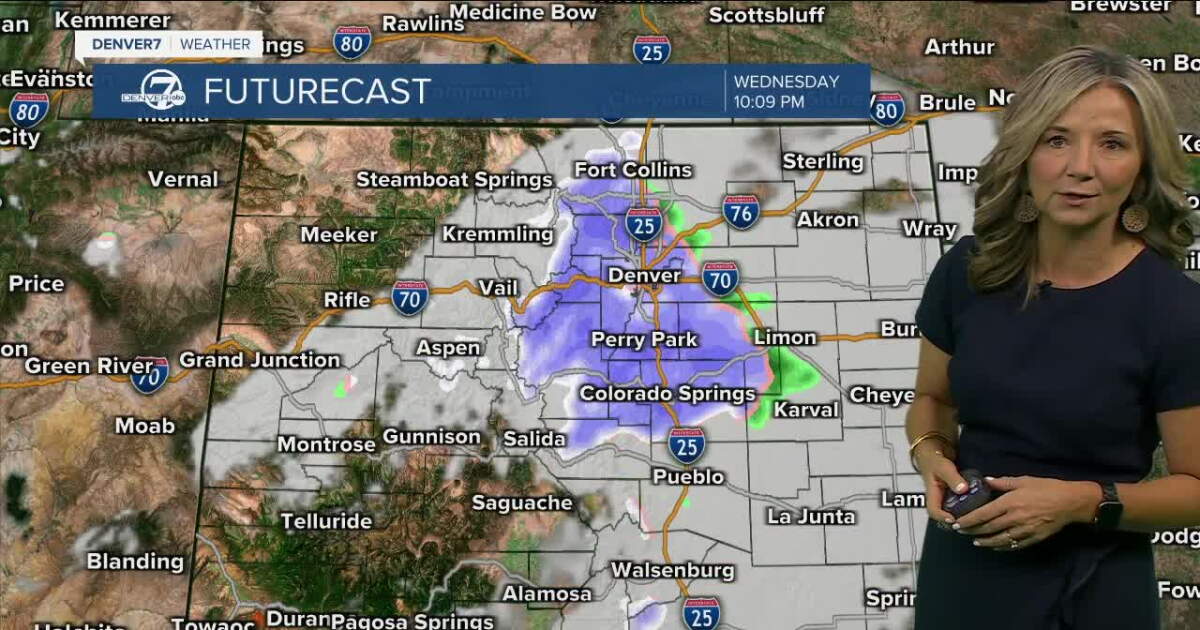 Warm weather coming to an end as a cold front moves across Colorado