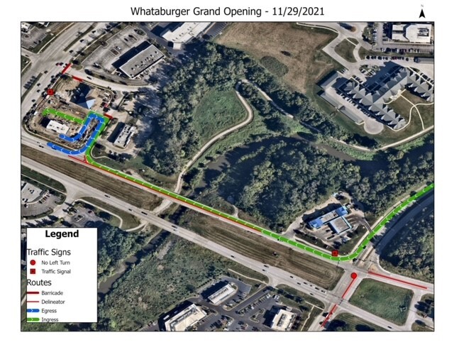 Whataburger Independence traffic plan
