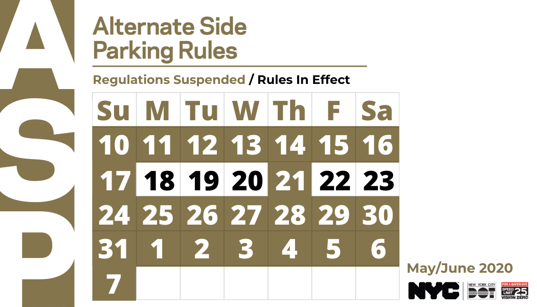 Nyc Alternate Side Parking Rules Resume This Week