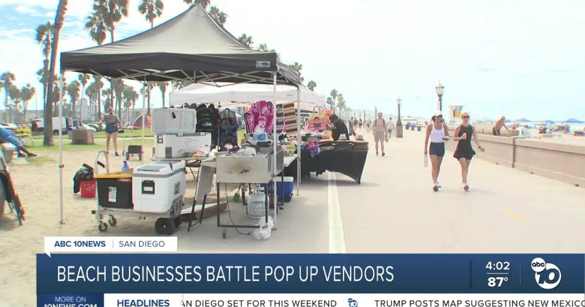 San Diego street vendors surge as city eases enforcement, squeezing retail shop revenue