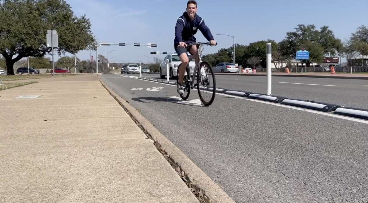 TxDOT installs barriers to enhance cyclist safety