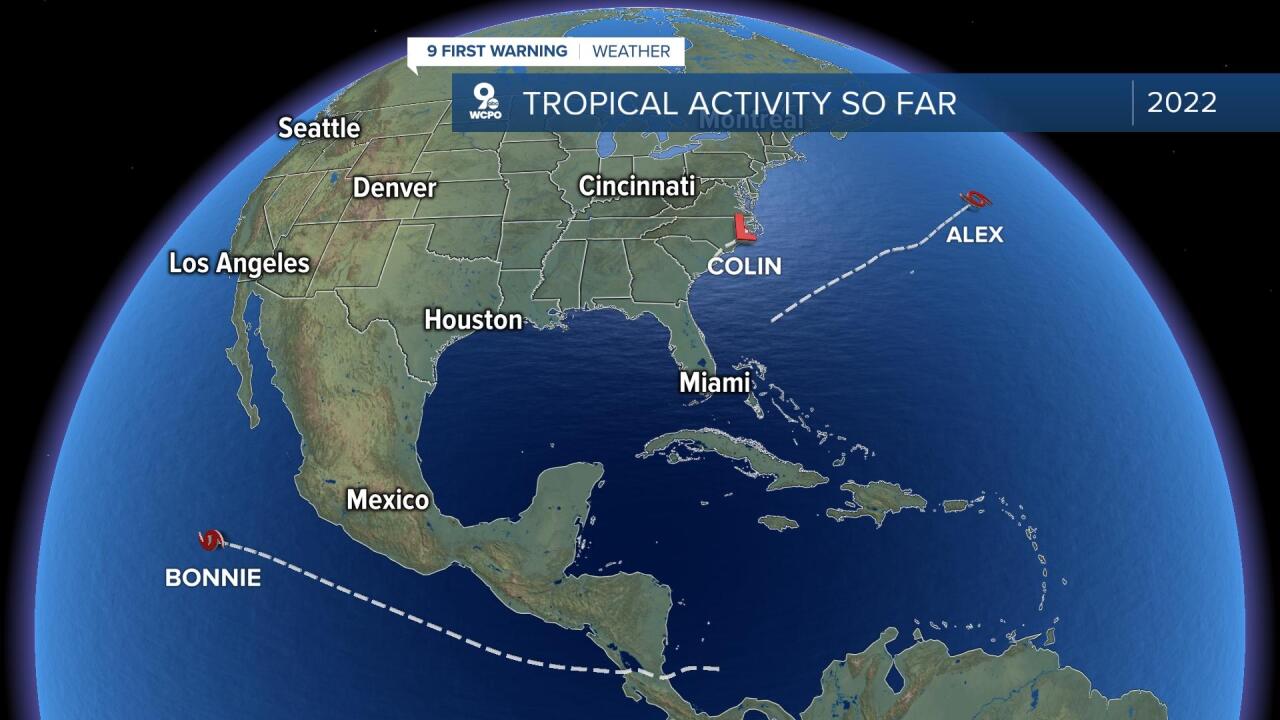 2022 Tropical Activity through August 3