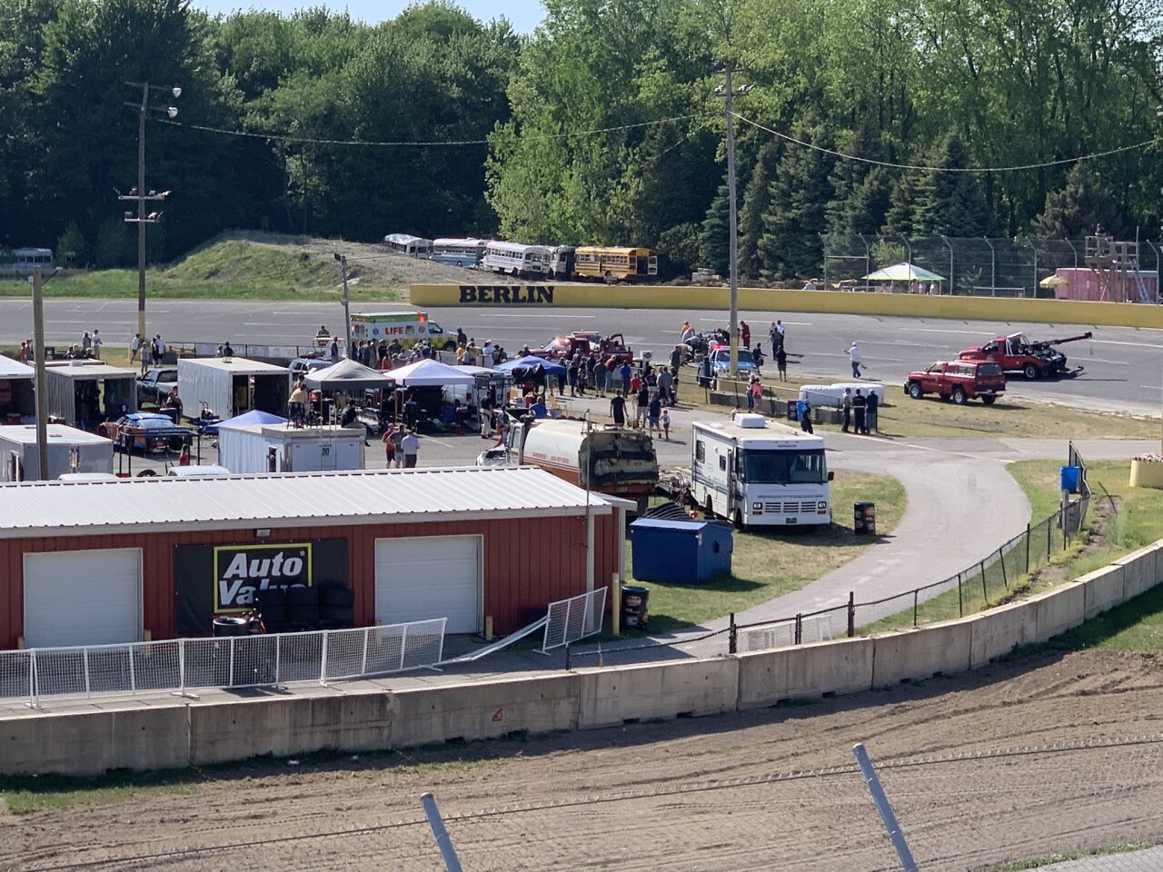 A scary crash at Berlin Raceway