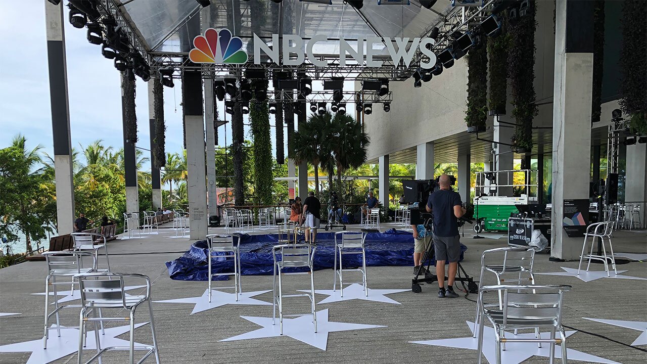 NBC Nightly News anchor Lester Holt will moderate a live town hall with Democratic presidential candidate Joe Biden in Miami on Oct. 5, 2020.