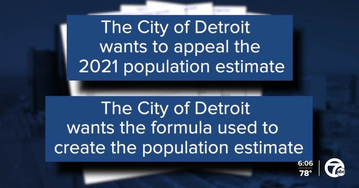 Detroit sues U.S. Census Bureau over 2025 population estimate