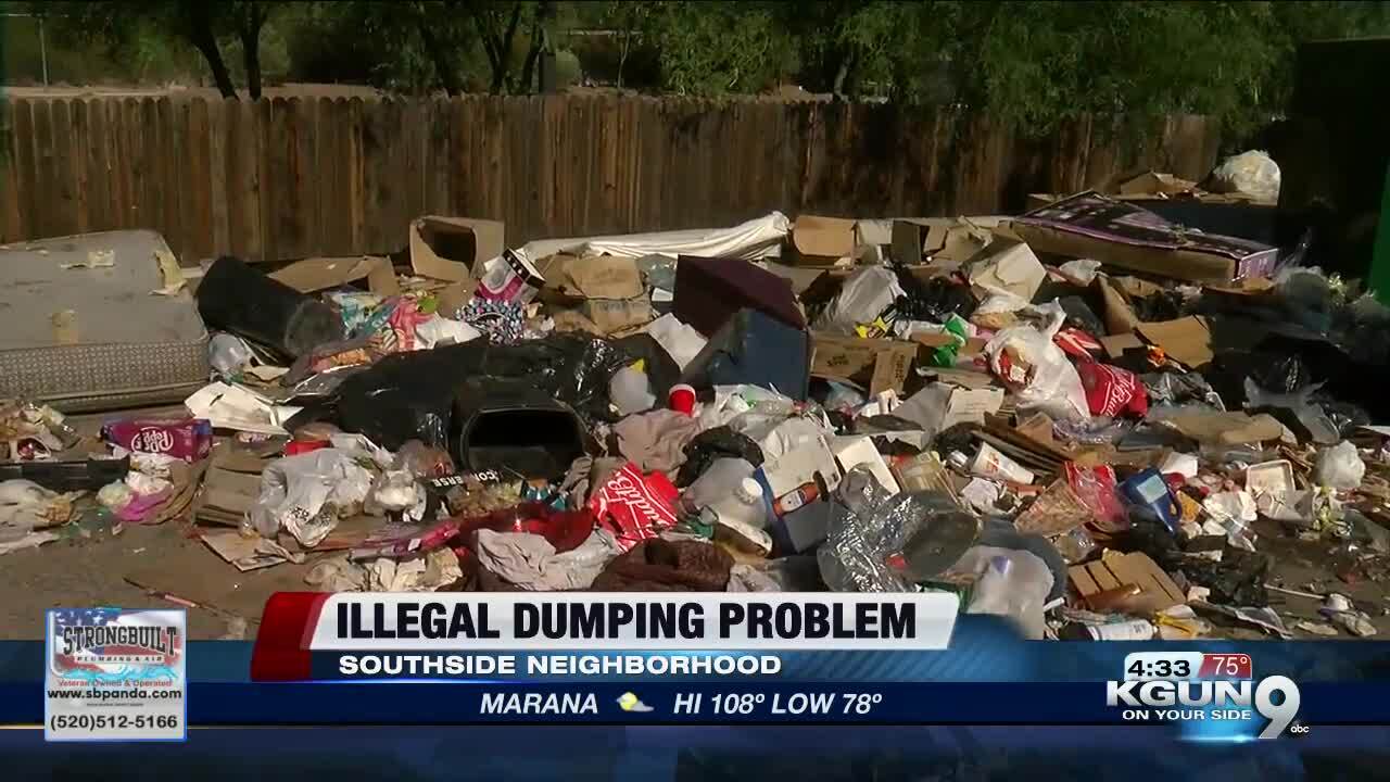 Trash piles up at Family Dollar in Tucson