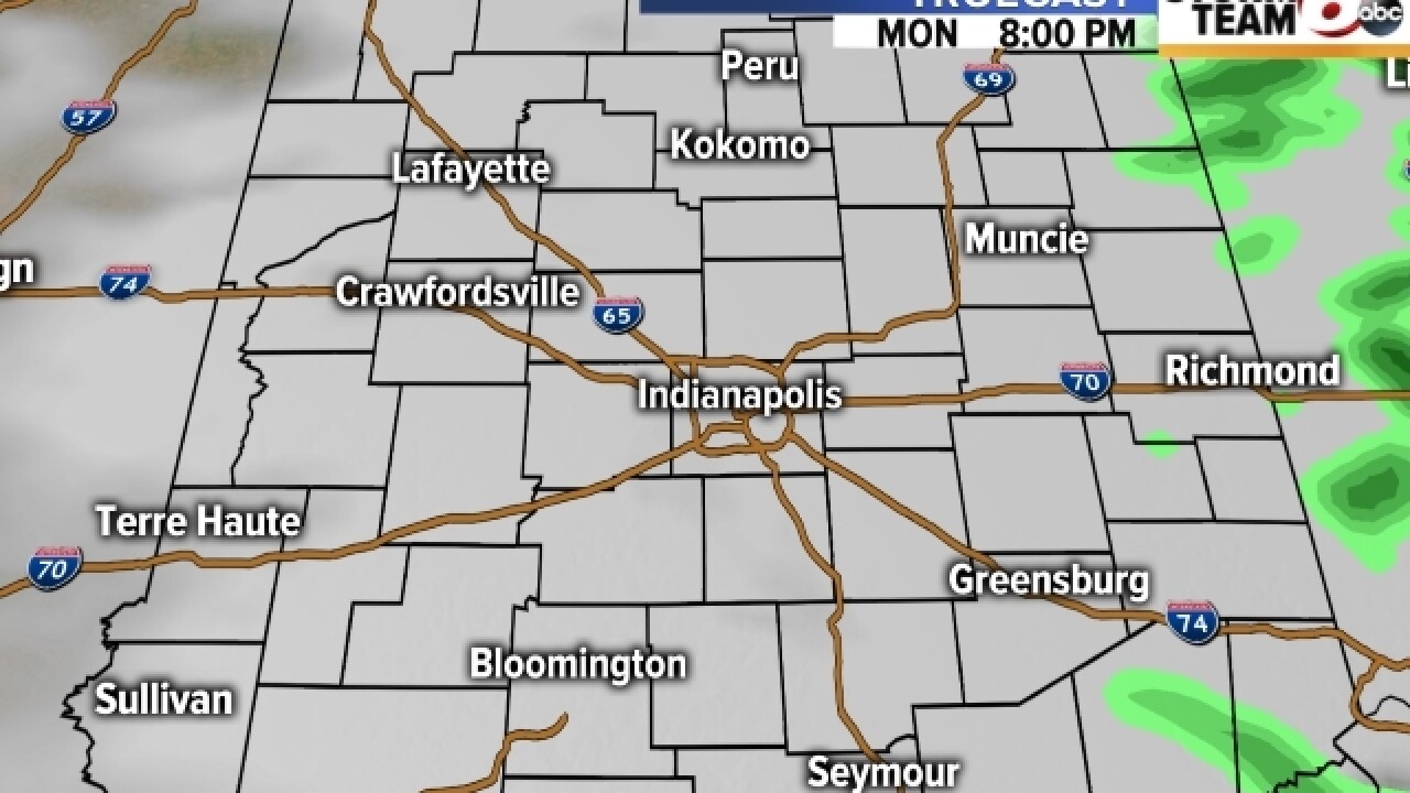 TIMELINE: Scattered showers, storms expected