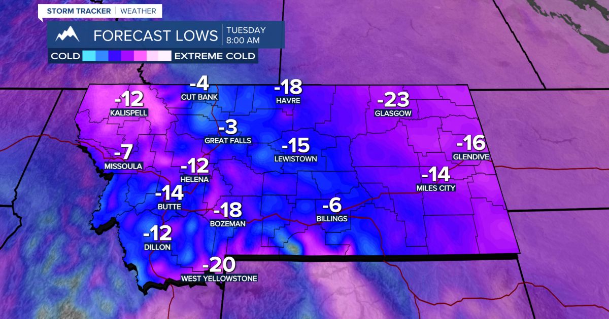 Below zero sticking around through Tuesday morning - Vimarsana News