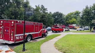 Structure fire on Brookglen Place Sunday