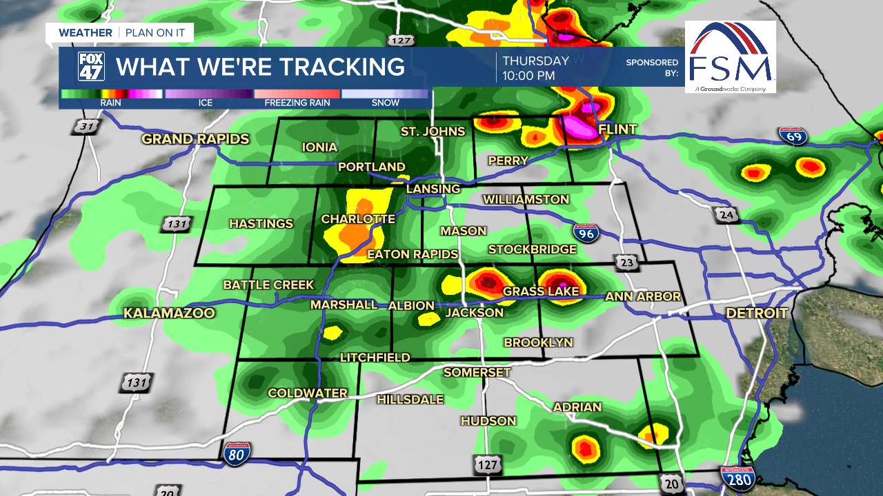 Showers and storms expected in our neighborhoods late Thursday