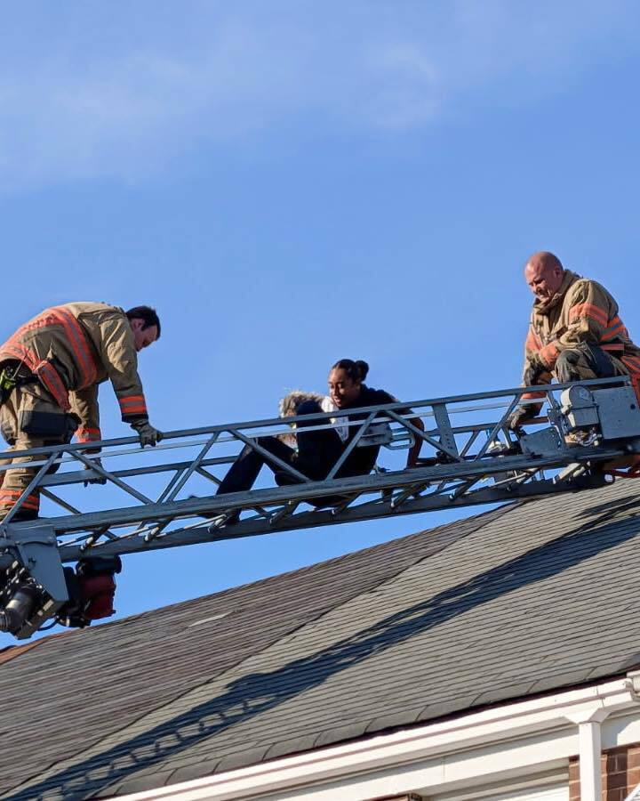 Baltimore County Police Officer Rescues Stranded Dog from Rooftop