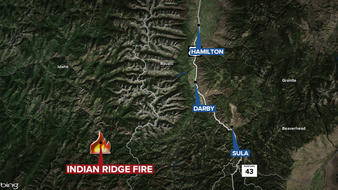 Indian Ridge Fire Map