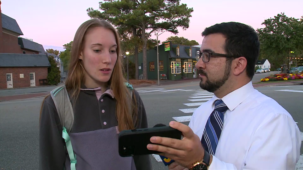 William & Mary student reacts to video of Williamsburg shooting