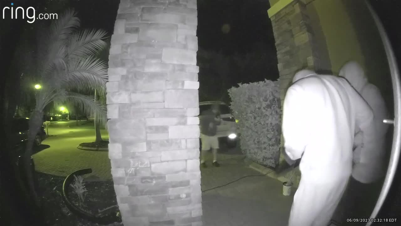 Hillsborough County homeowner wakes up after two people kick in his front door