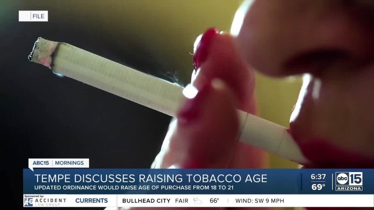 tobacco age arizona Debate: Lawmakers Weigh Raising Limit Lawmaker kills bill to raise