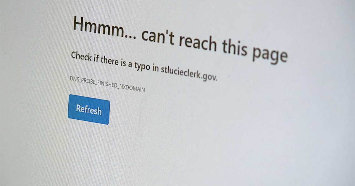 St. Lucie County Clerk's website redirected for hours after third-party service failure