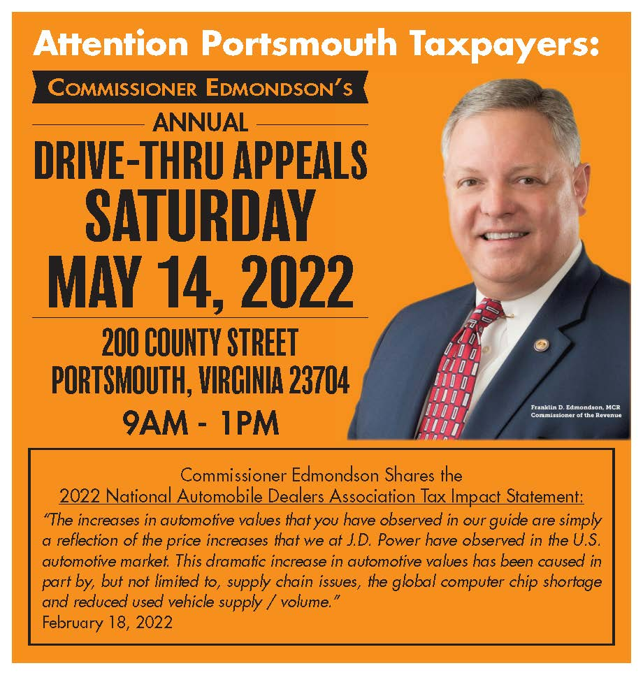 PT personal property tax drive-thru appeals event 