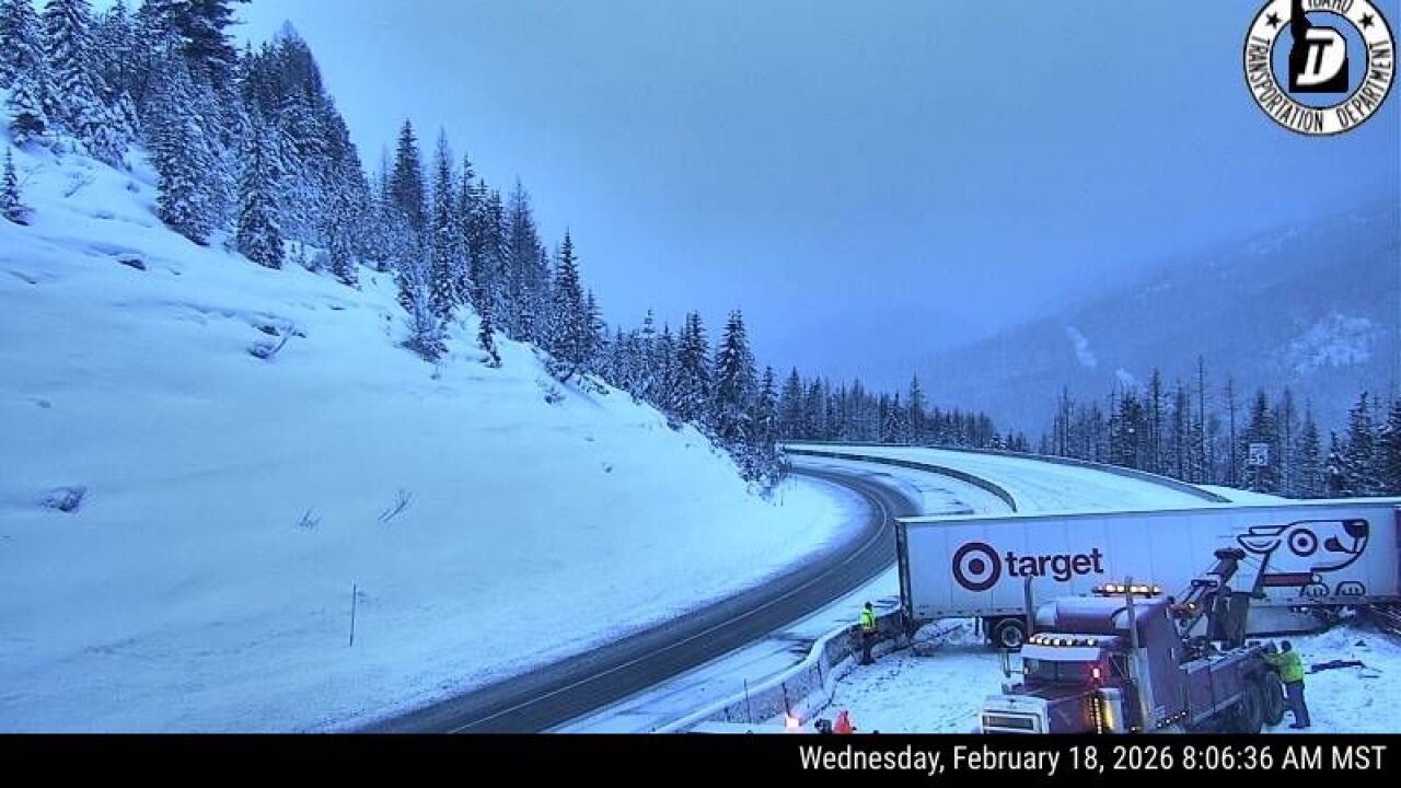I-90 Lookout Pass Semi Crash