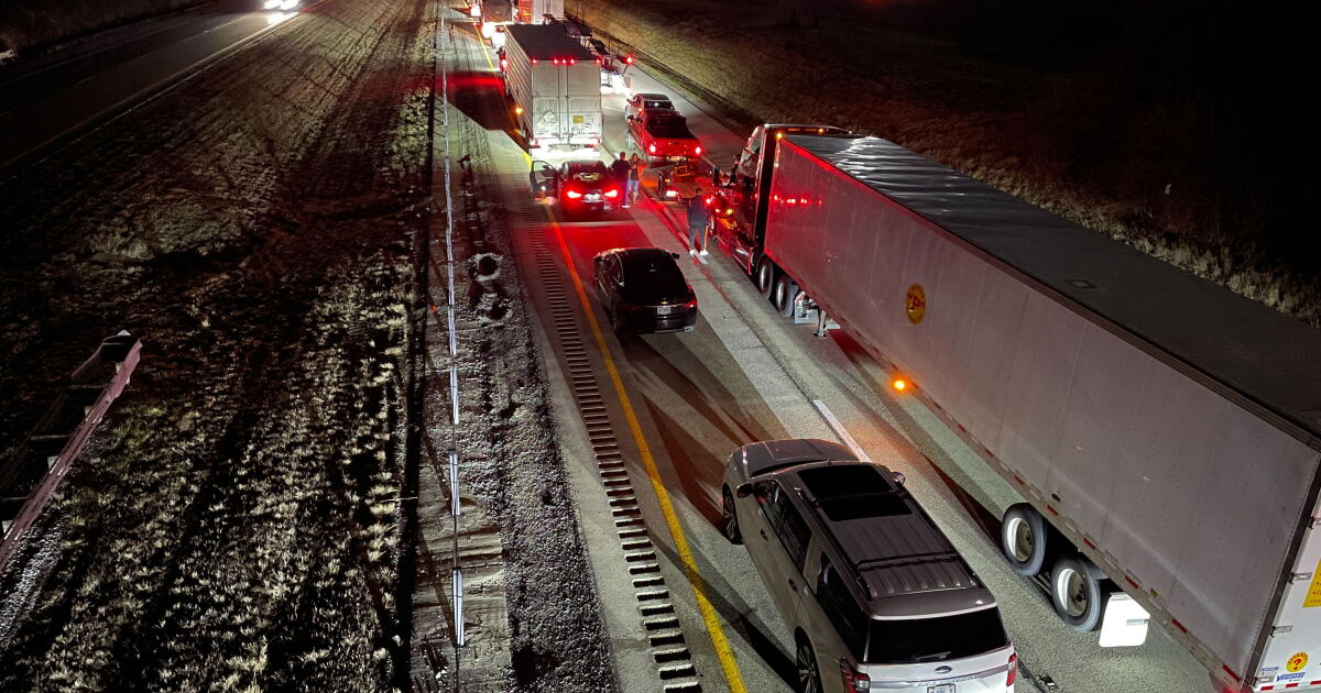 Man dies after being struck by a semi on I-71 in Boone County