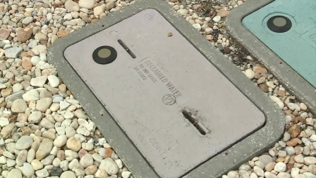 reclaimed water meter cover in Delray Beach