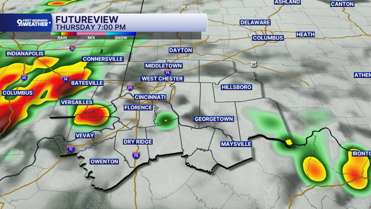 Thursday 7 p.m. Storms