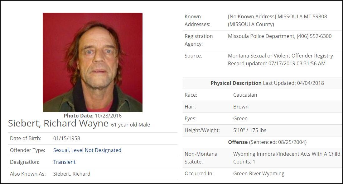 Siebert, Richard Wayne