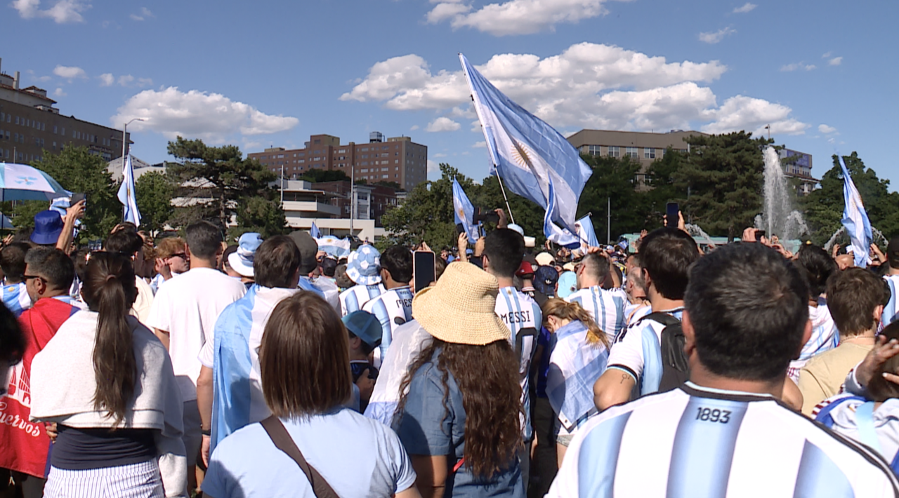 Argentina fans at Mill Creek Park