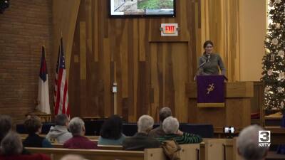 Climate activist Rikki Held speaks in Great Falls