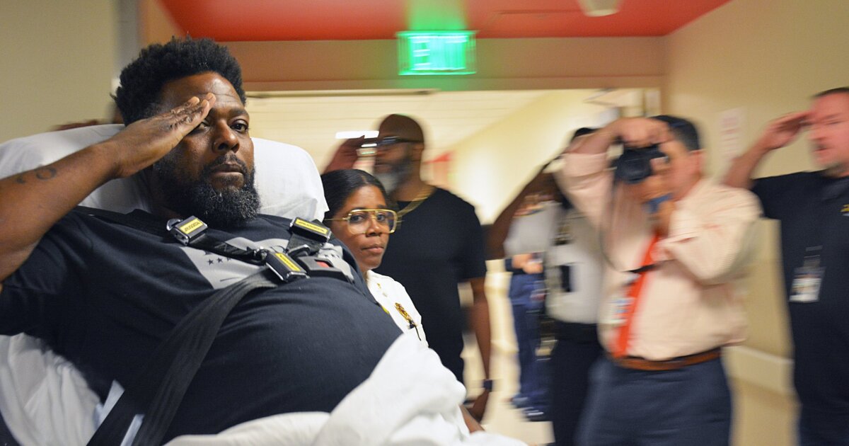 Baltimore Police Sergeant Carrington released from UMD's Shock Trauma