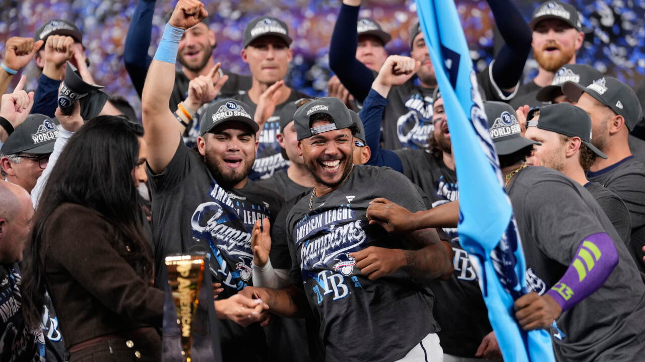 APTOPIX ALCS Guardians Rays Baseball