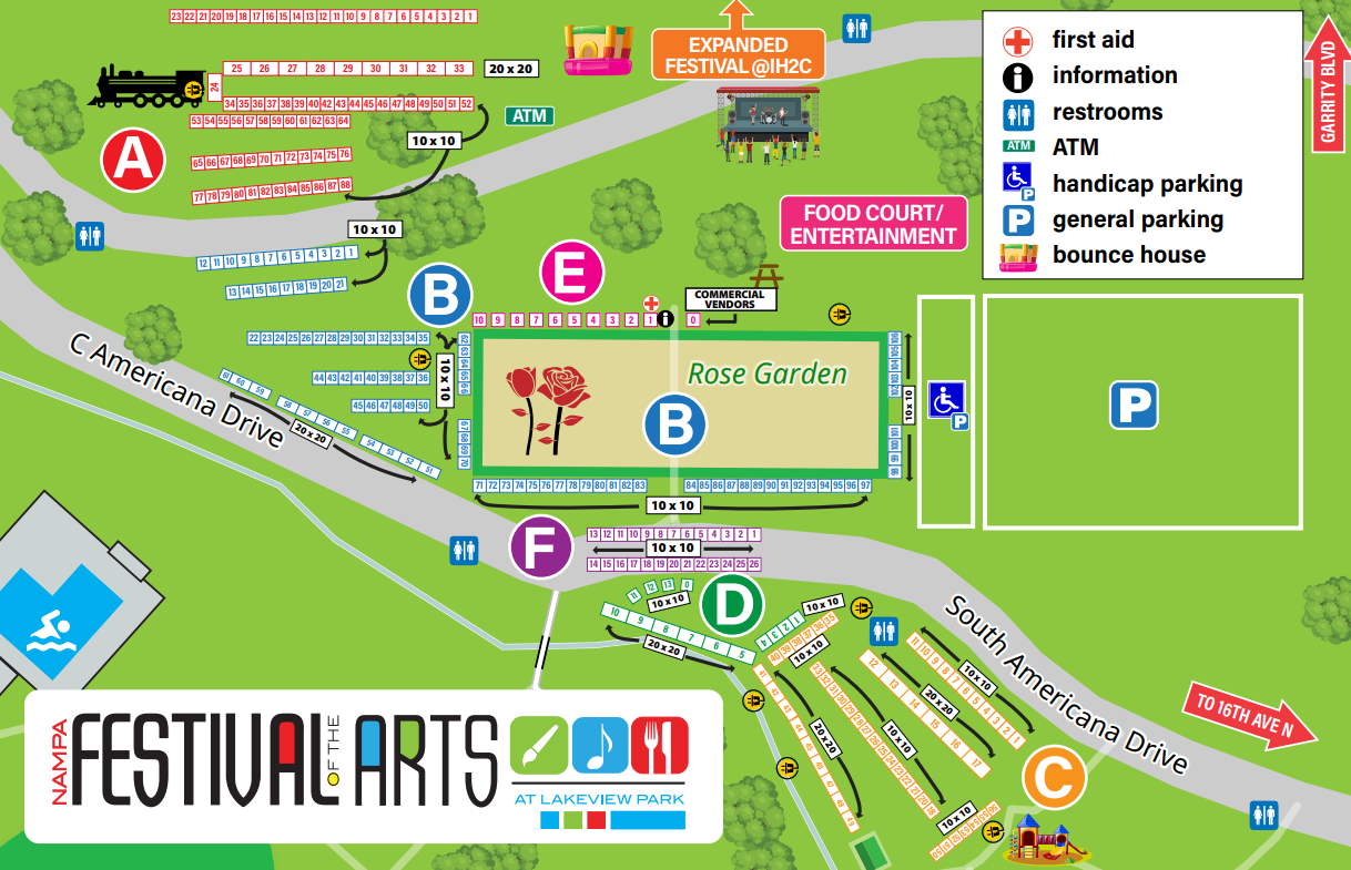 nampa festival of arts map