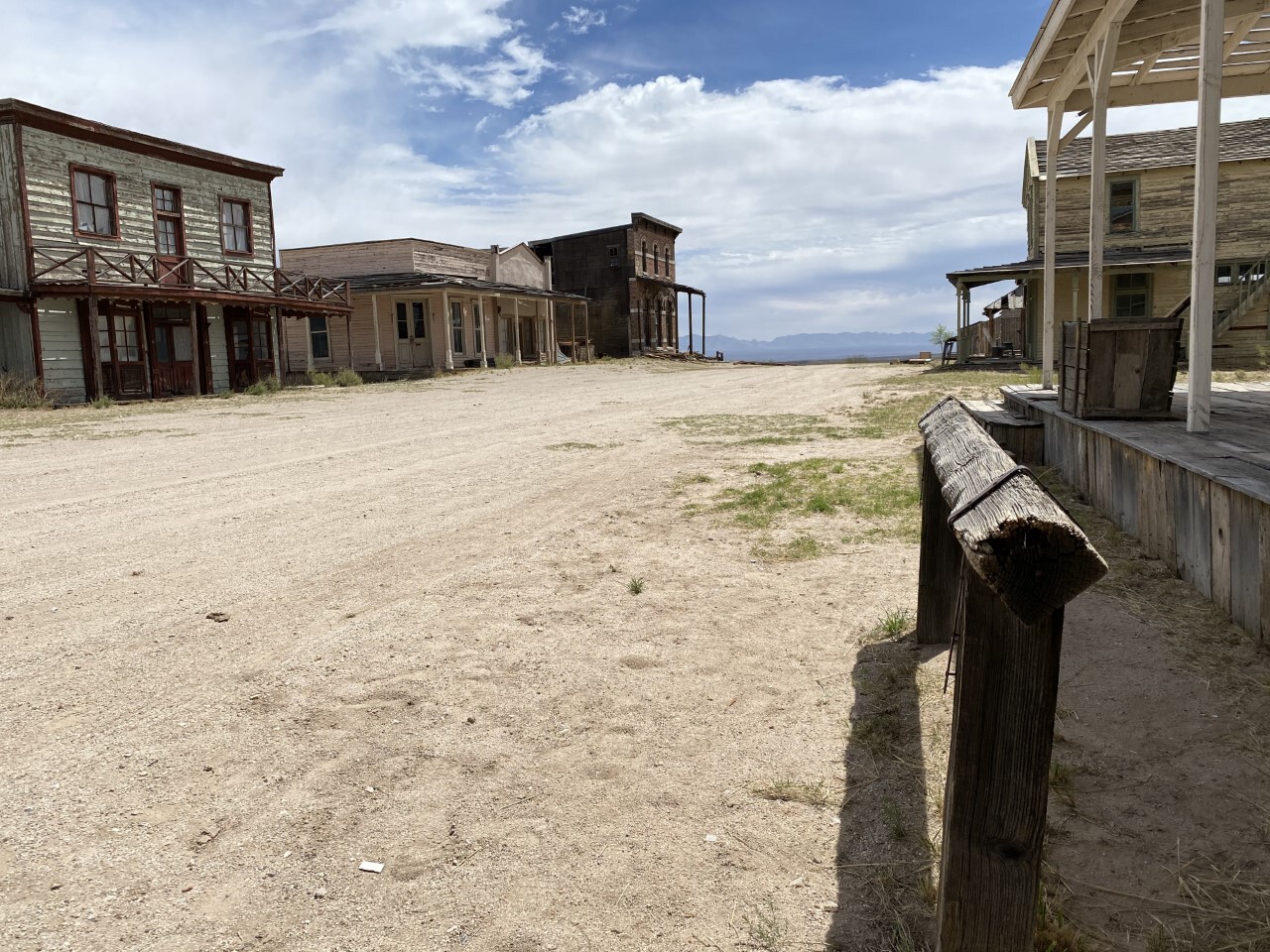 Mescal Movie Set looking east