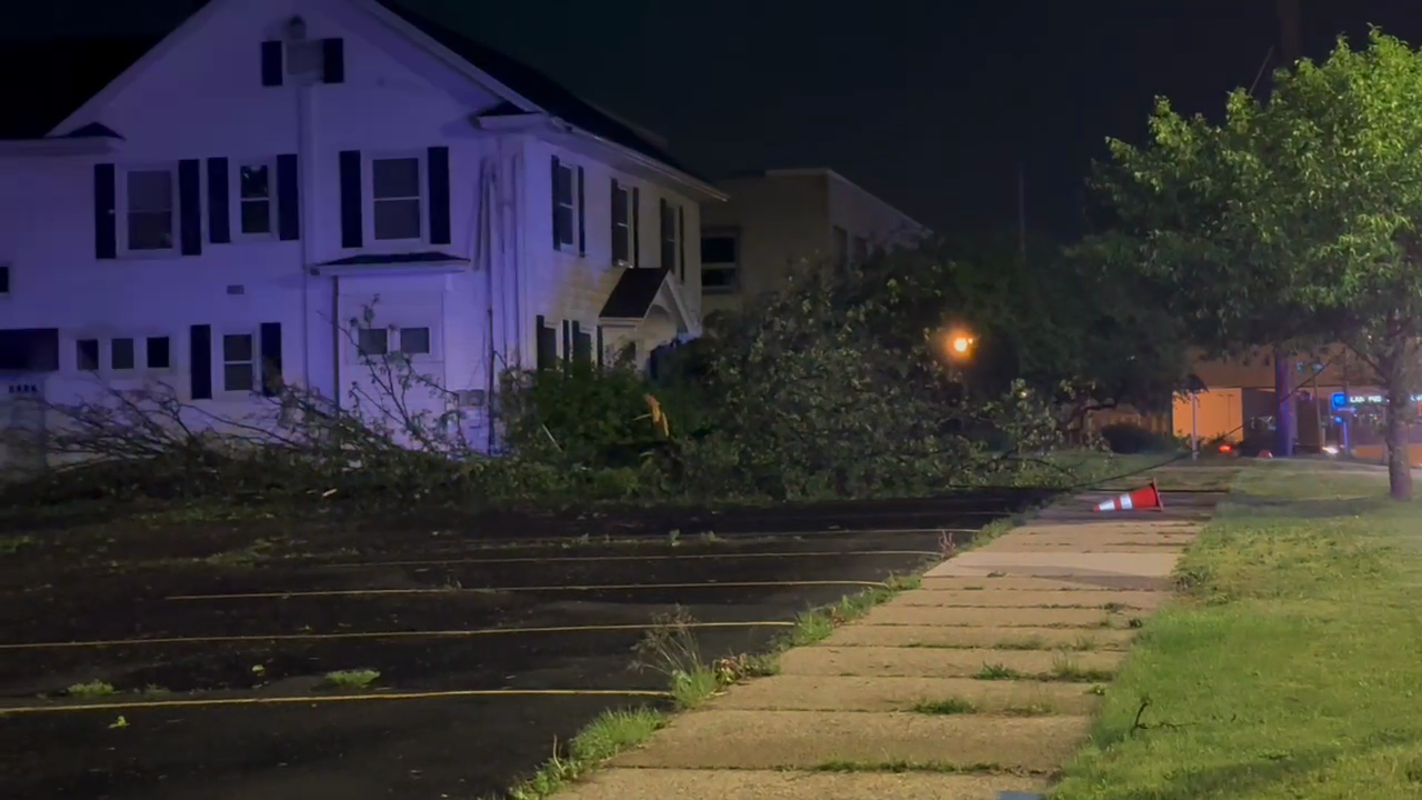 Damage from severe weather on May 15, 2025