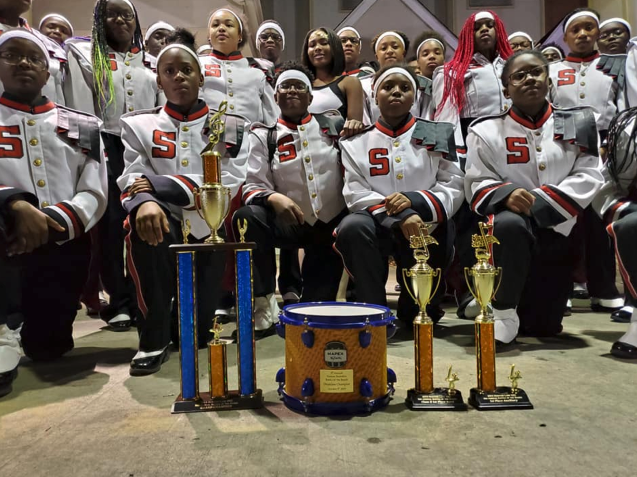 Shaw high school marching band